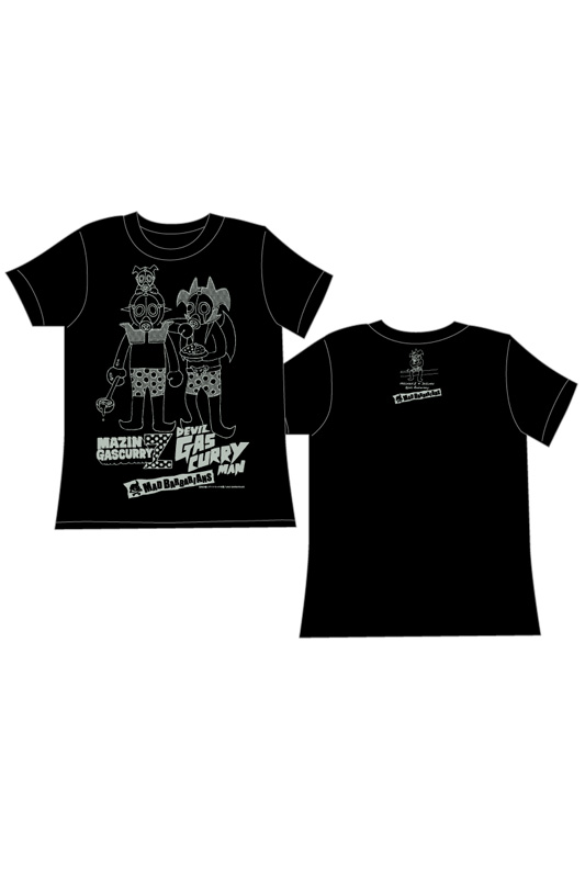 DZ40：Tシャツ「MAZIN GASCURRY Z & DEVIL GASCURRY MAN ON THE BEACH Tシャツ」マッドバーバリアンズデザイン 3150円